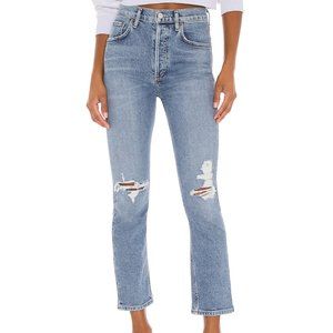 AGOLDE Riley High Rise Straight Crop